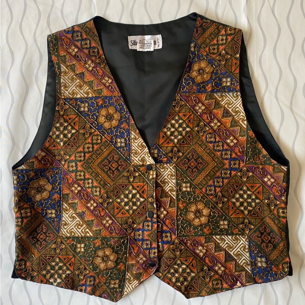 Silver Stream All Size Vintage Beaded Vest
